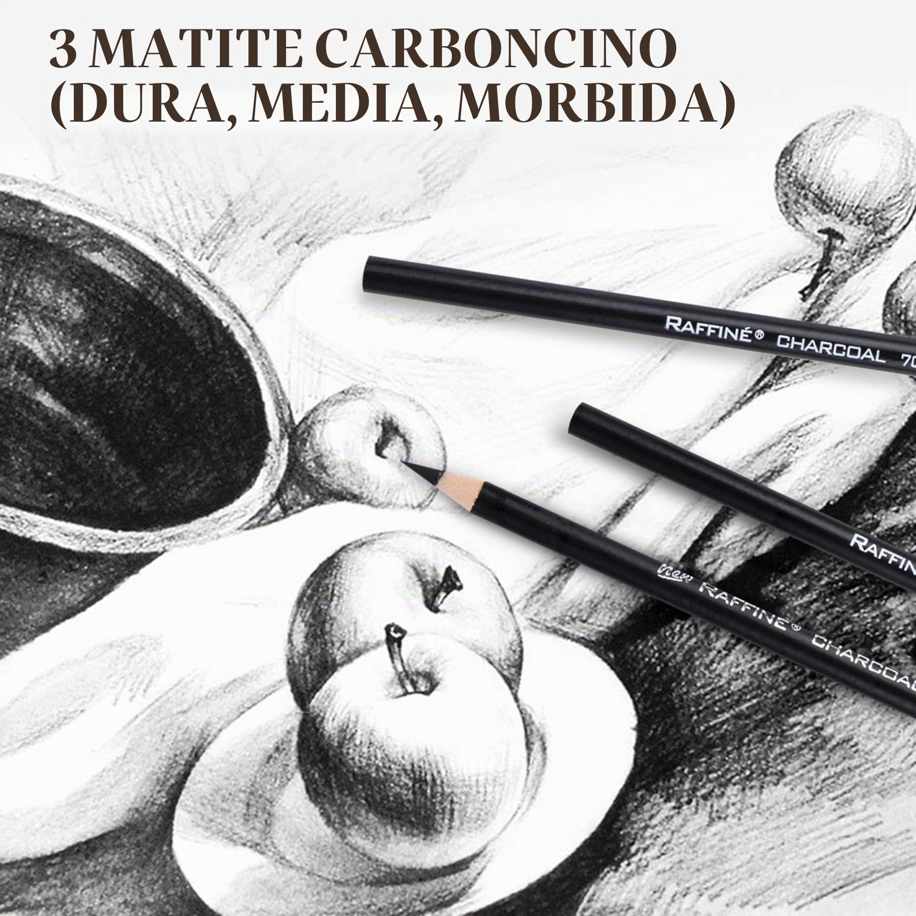 Cooja Set da Disegno e Schizzo 29 Pezzi, Kit Materiale per Artisti con Matite Grafite e Carboncino