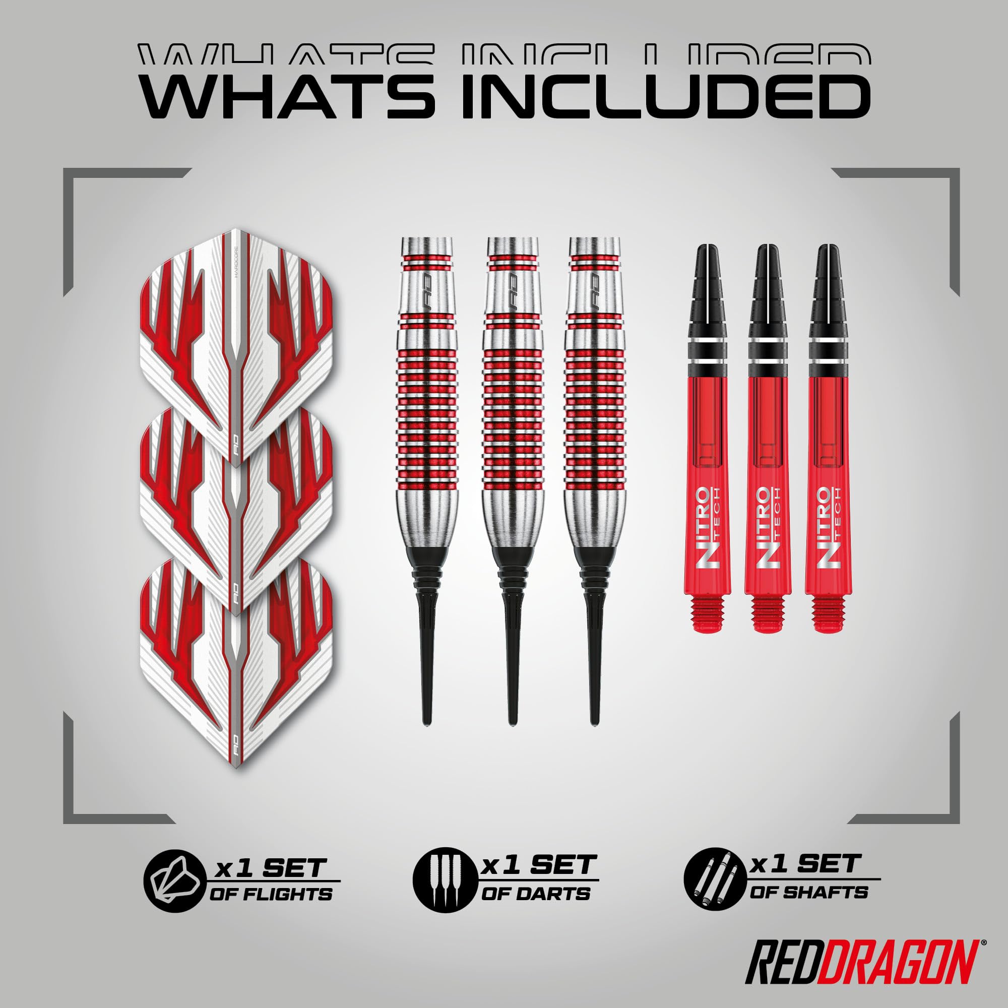 ダーツフライト　22個 Amazon.co.jp: RED DRAGON Reflex 20g バレル、22g フルウェイト