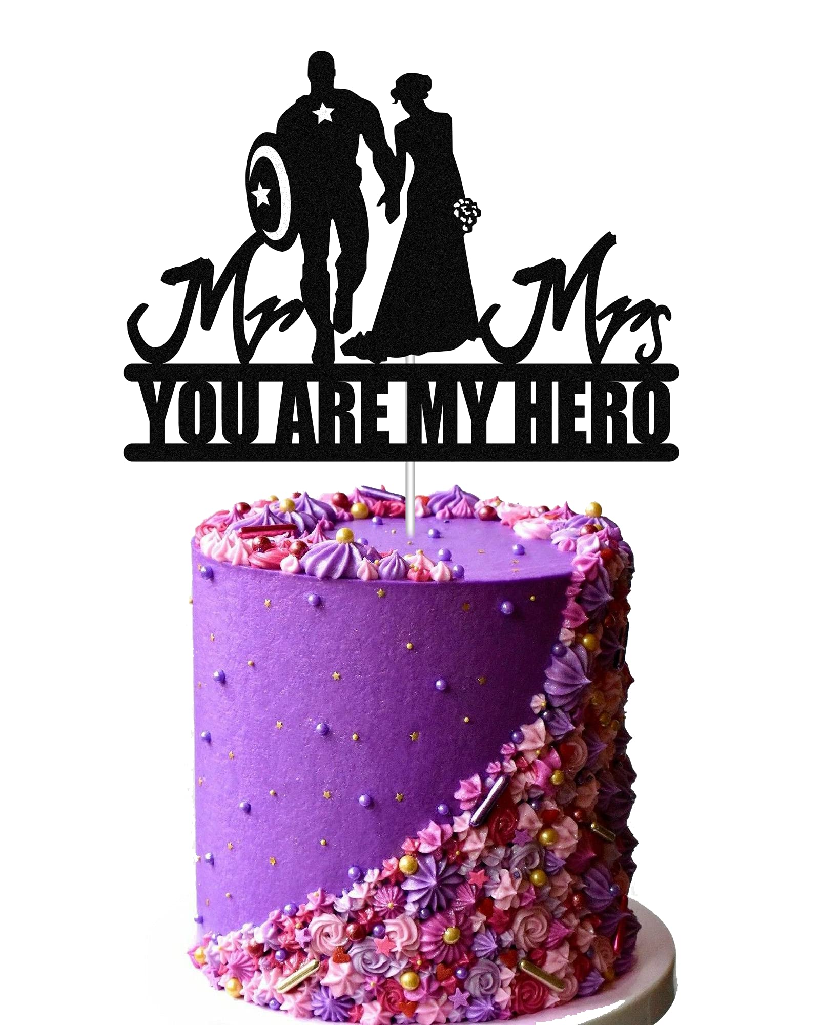 Buy Funny Wedding Cake Topper,Captain America Wedding Cake Topper,Super