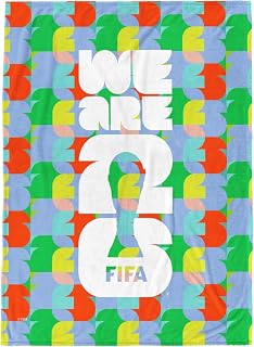 Jay Franco FIFA World Cup Plush Throw Blanket - 50 x 60 Inch | Ultra Soft Cozy Fleece Blanket for Bed, Couch, Sofa & Home Decor - Officially Licensed, Green