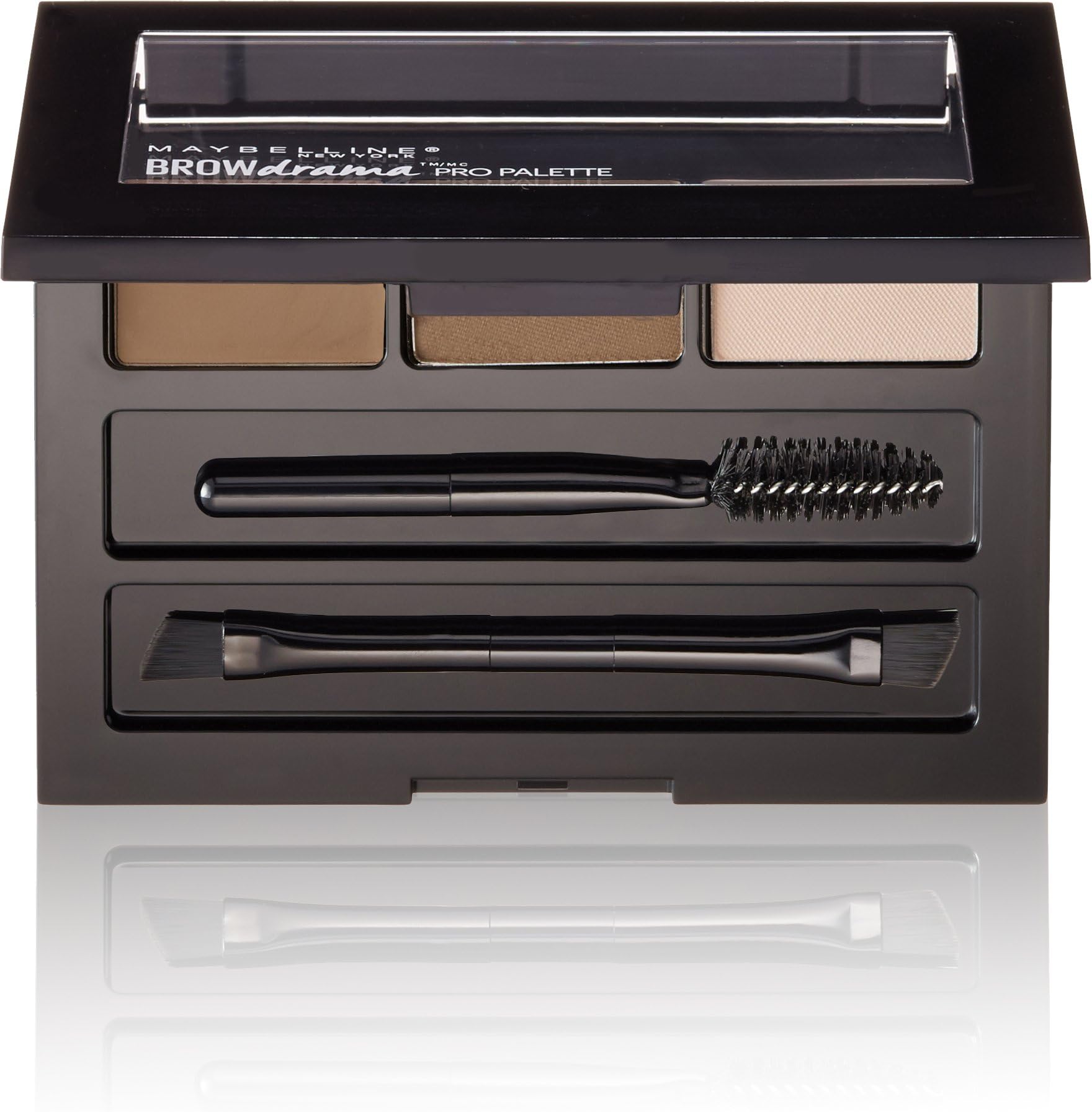 New York Brow Drama Pro Eyebrow Palette, Soft Brown, 0.1 oz.