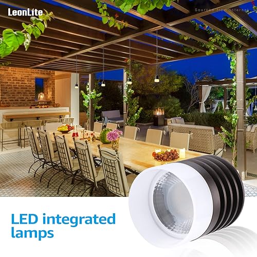 Miniatura 2 de LEONLITE Luces colgantes de bajo voltaje, luces colgantes de árbol de 12 V, certificación UL, luz LED colgante para exteriores para cenador,