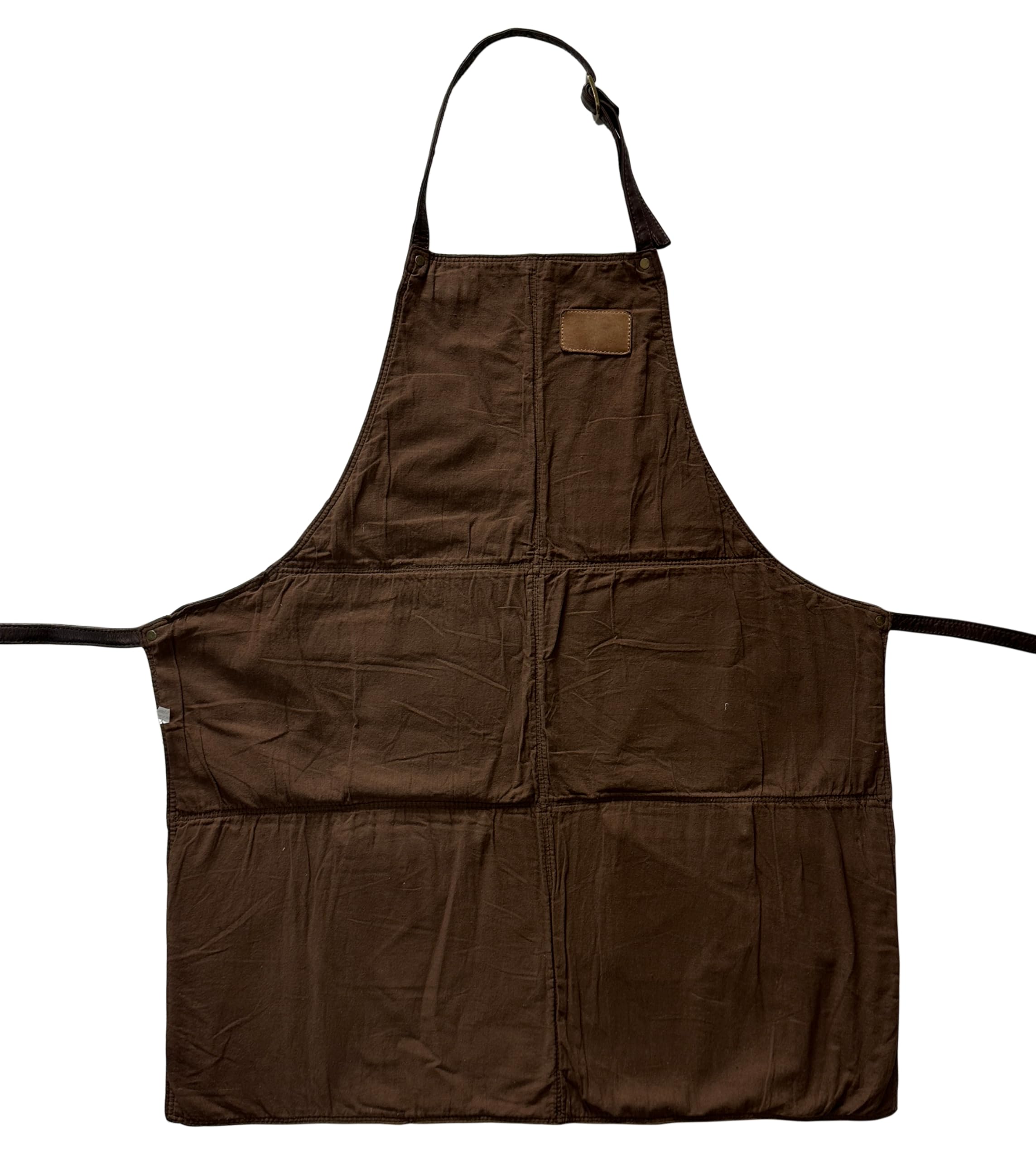 Gusti Delantal vintage cuero Rhett barbacoa cocina barista marrón cuero