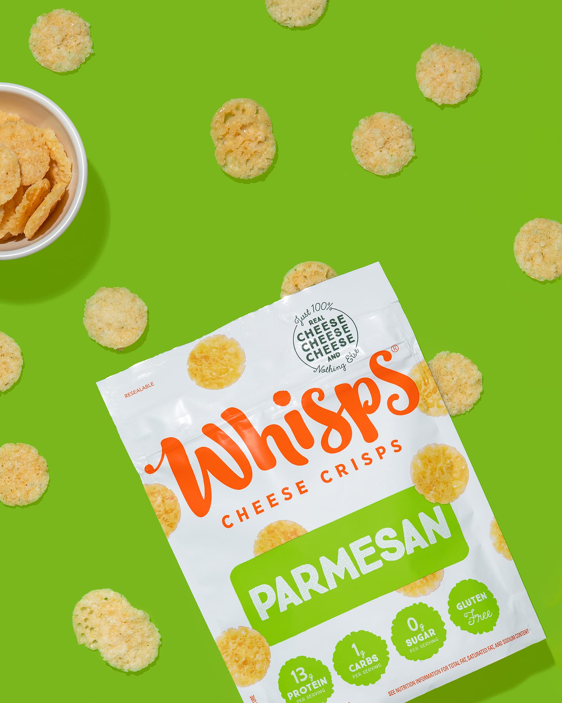 Whisps Cheese Crisps Parmesan, Asiago, and Cheddar Cheese Snacks