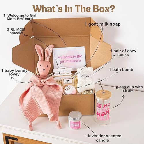 Miniatura 2 de Regalos para nueva mamá, regalos de baby shower para niñas, cesta de regalo para nueva mamá después del nacimiento, regalos de embarazo para mamá