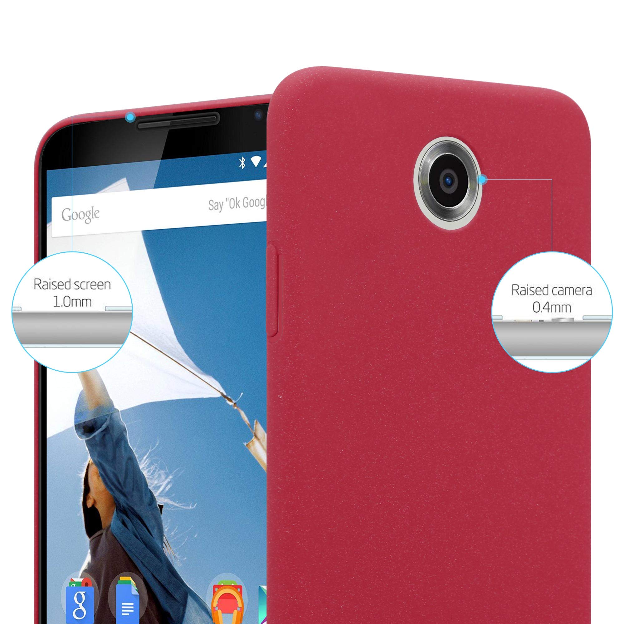 Custodia Cadorabo Per Motorola Nexus 6, Colore Frosty Verde, Cover Rigida Sottile Antiurto, Bordo Rialzato - 3