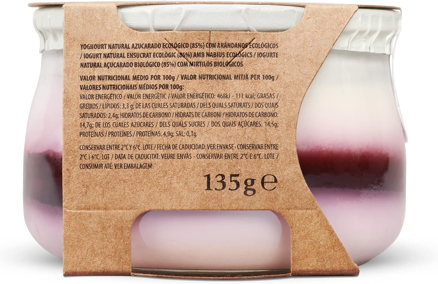 Pastoret Yogur Ecológico con Arándanos, 135g - Imagen 4