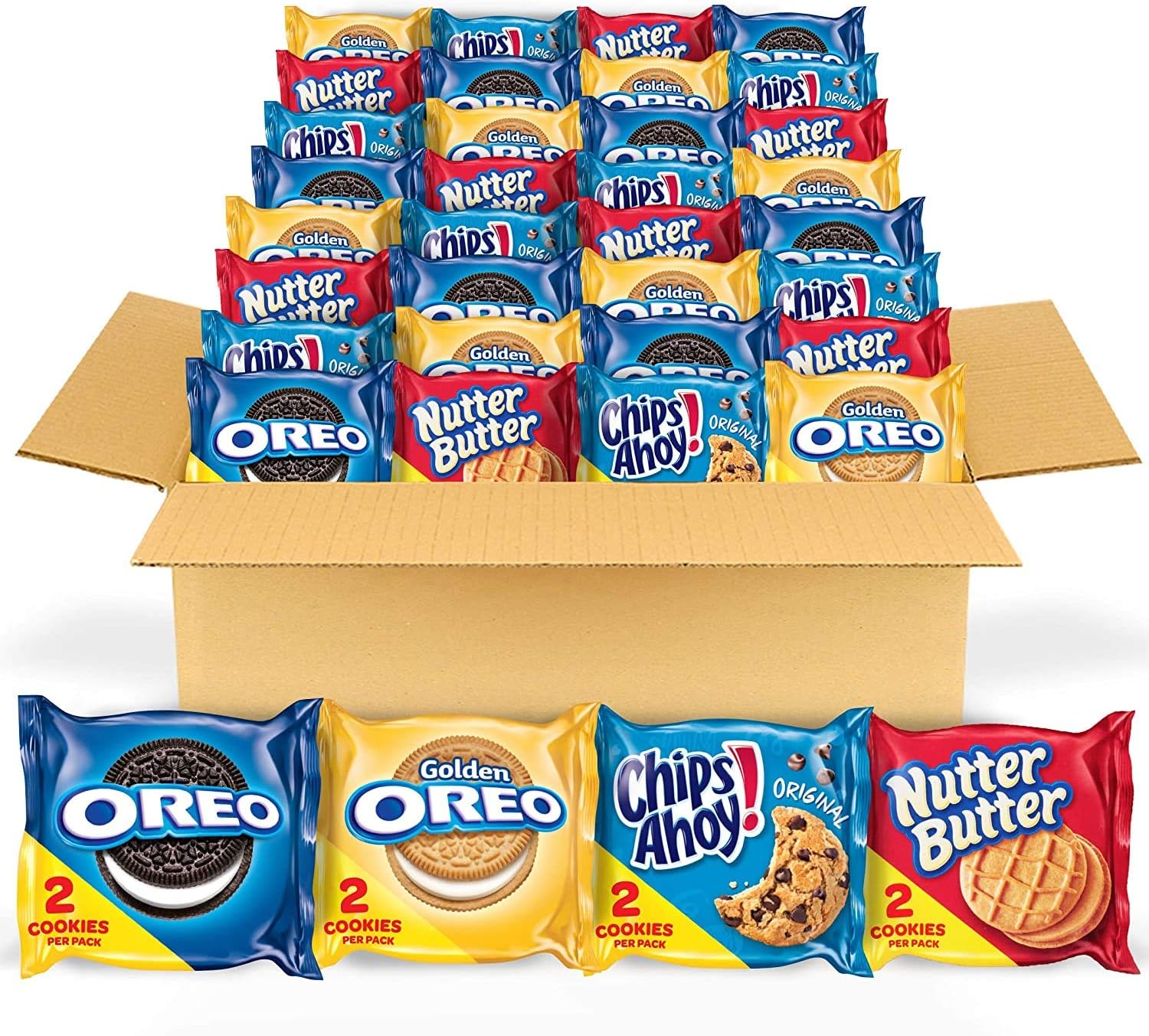OREO Golden CHIPS AHOY and Nutter Butter snack packs