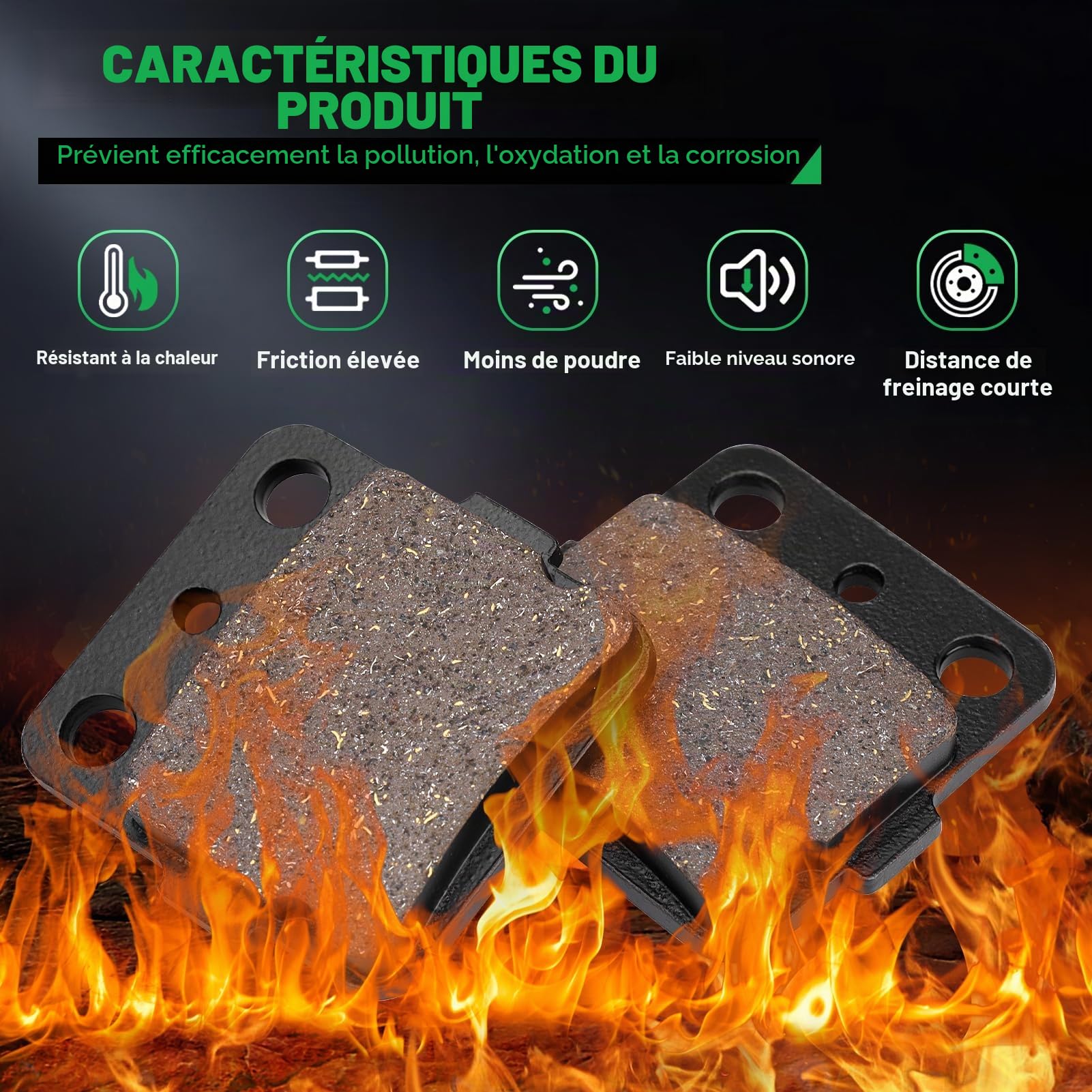 Plaquettes de frein avant et arriere pour SUZUKI LTZ400 LT-Z400 LT Z 400 K/Z/L 2003 2004 2005 2006 2007 2008 2009 2010 2011 2012
