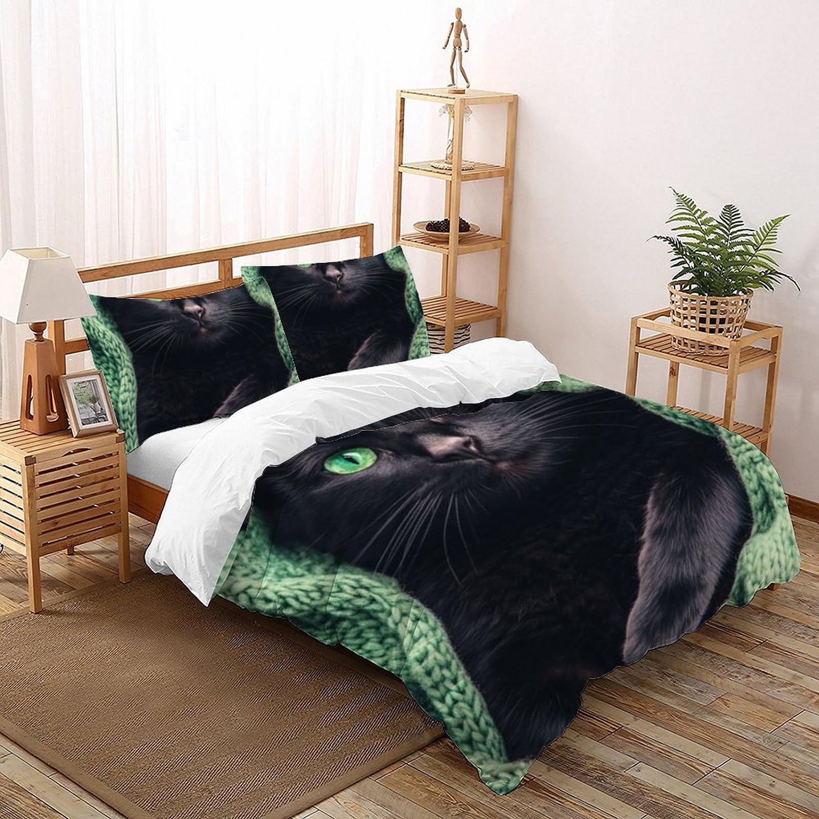 Housse de couette microfibre imprimé 3D animaux de qualité supérieure 200x200