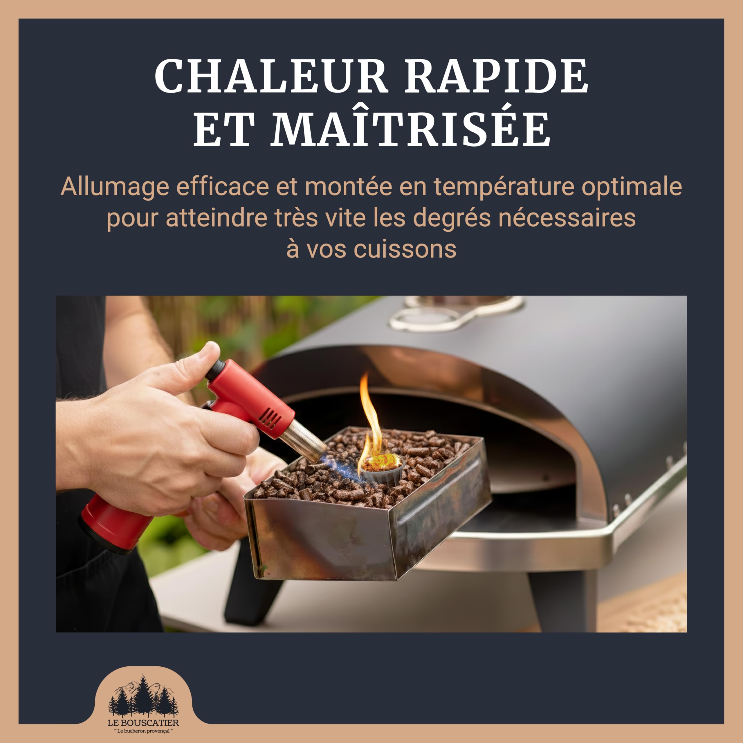 10L Granulés 100% Hêtre pour Barbecue & Four à Pizza, Pellets de Fumage Naturels, Haute Qualité, Arôme Bois Hêtre – Cuisson Grillades, Viande, Poisson & Pizza - Fabrication française