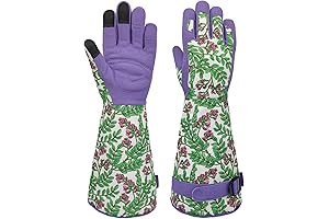 Long Leather Gloves for Gardening - Ultimate Touchscreen Protection