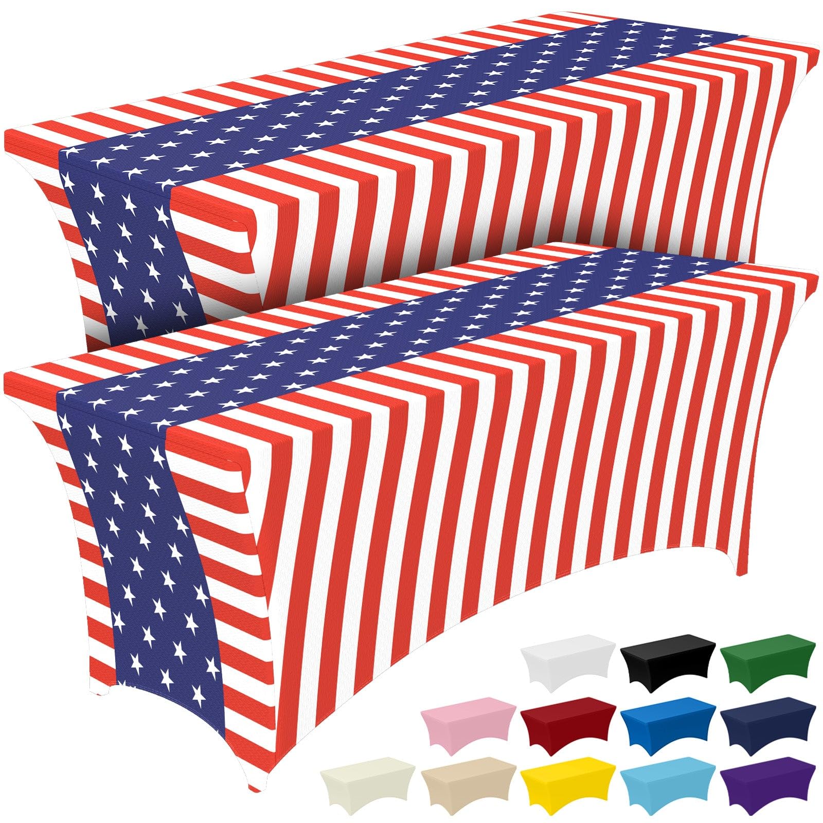 Black Spandex Tablecloths - 6ft Pack -13