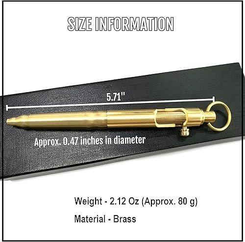 Miniatura 3 de Bolígrafo de acción personalizado con texto personalizado, bolígrafo de latón con 3 recambios adicionales G2, decoración de oficina y negocios,