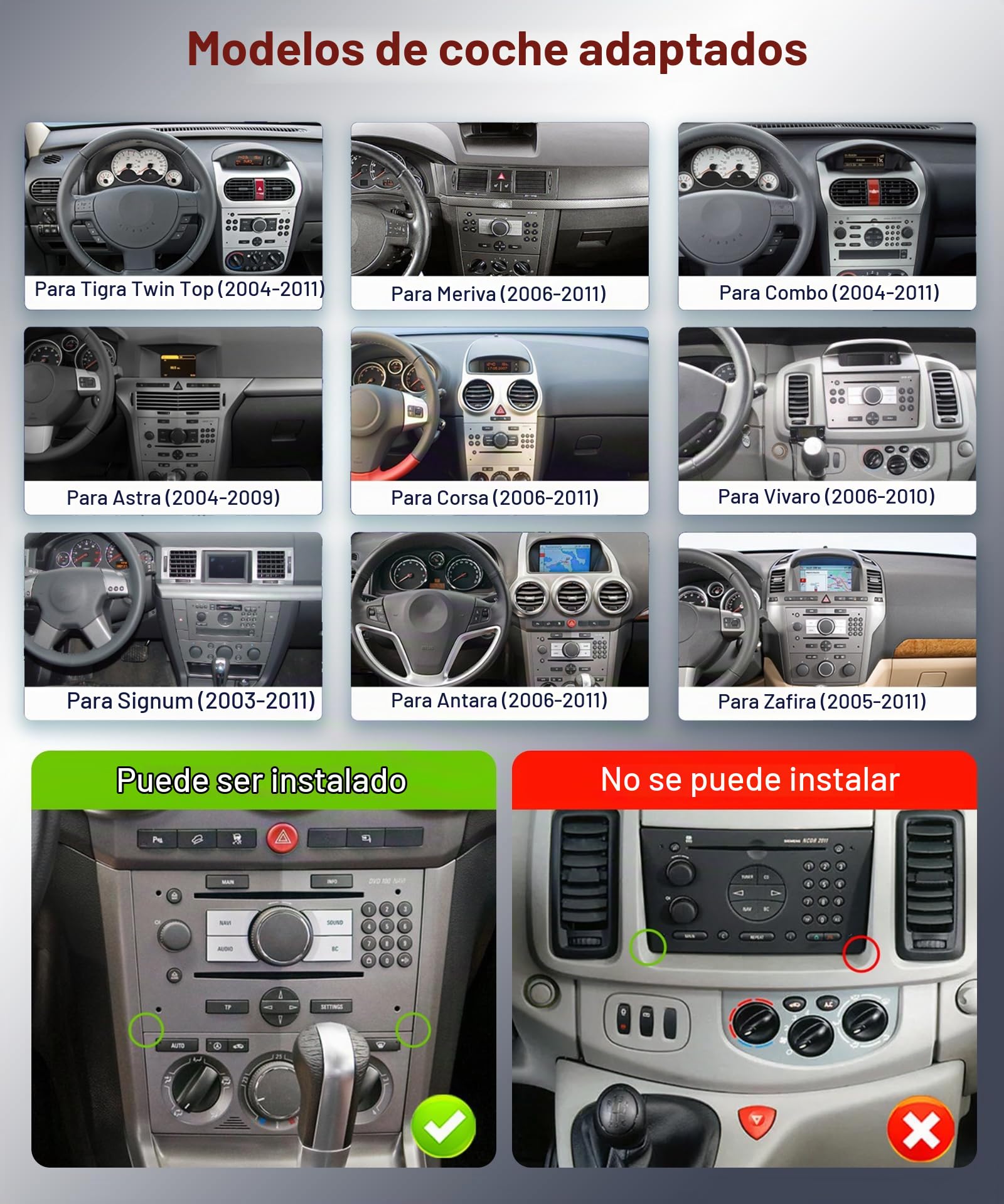 【4+64G】 Hodozzy Carplay Autoradio für Opel Astra Corsa Meriva Zafira mit USB Typ-C Android Autoradio 7 Zoll In-Cell Bildschirm mit Android Auto/WiFi/GPS/RDS/FM/Bluetooth, Silber