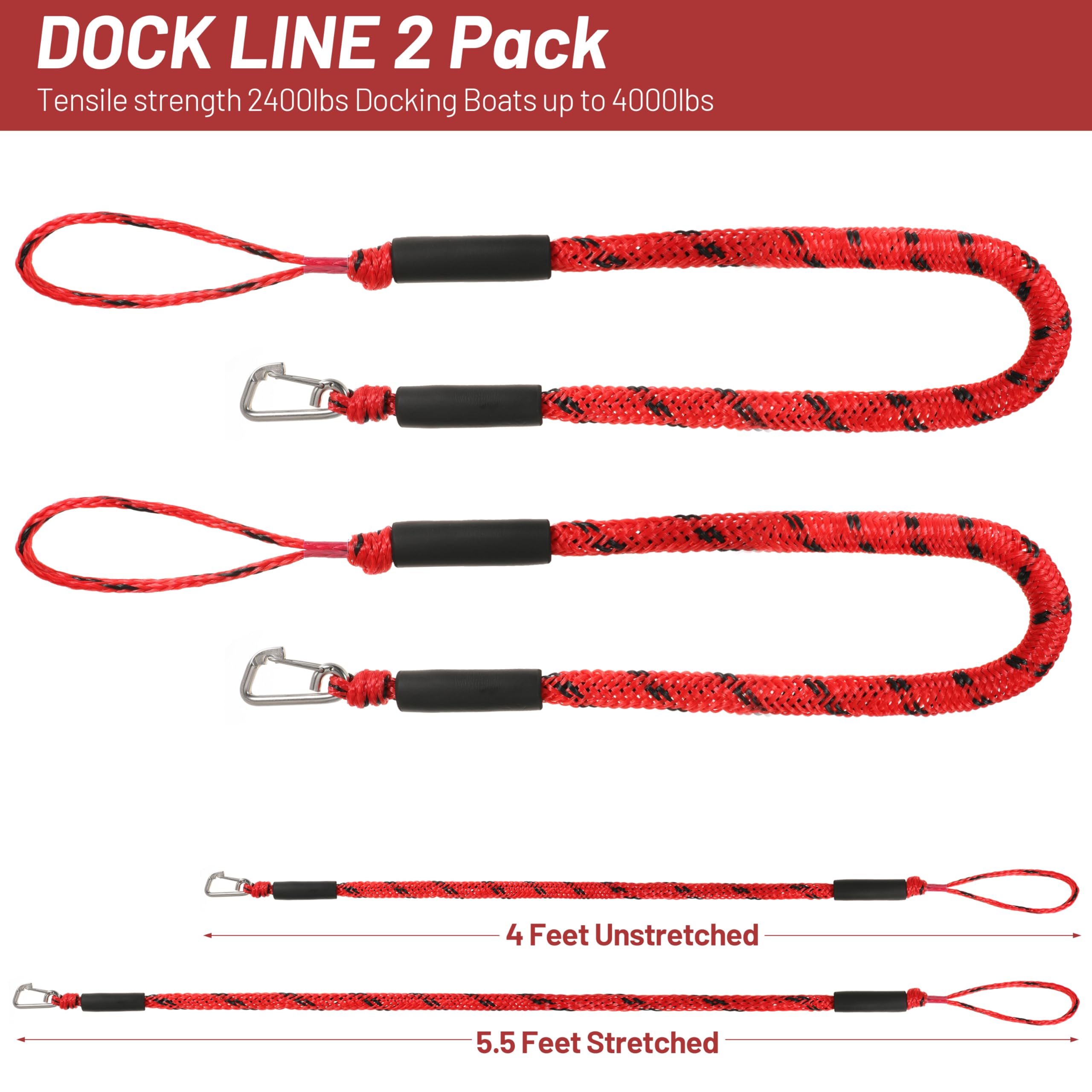 MISSION Boat Gear Reef Stirrup Step Ladder Accessory Line for Inflatables