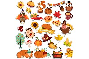 Fall Window Clings for Kids - Perfect for Halloween, Thanksgiving, and Autumn Decorations