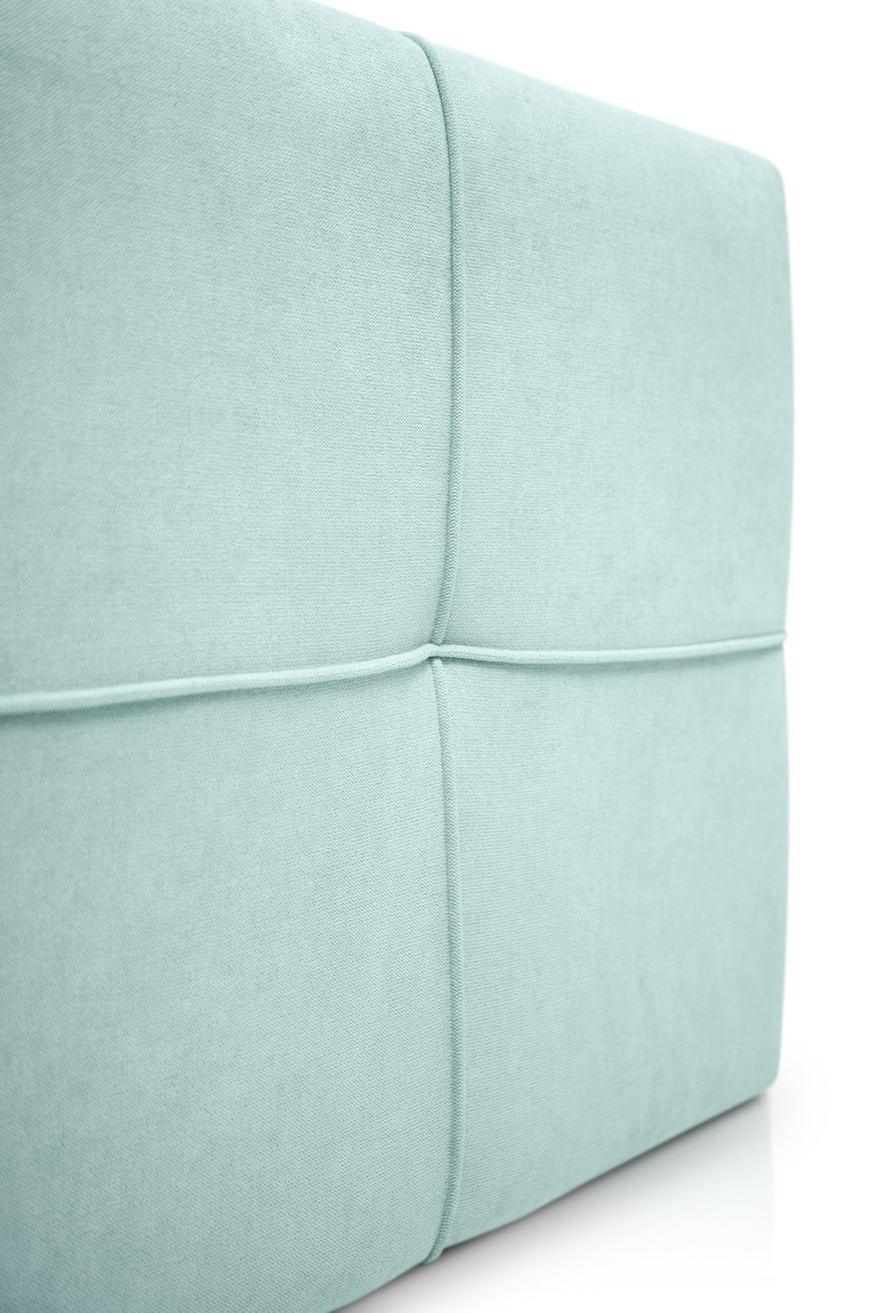 SUENOSZZZ-ESPECIALISTAS DEL DESCANSO Cabecero de Cama tapizado, Modelo Square para Camas de 90 (100 x 57 cm) Tela Verde Agua