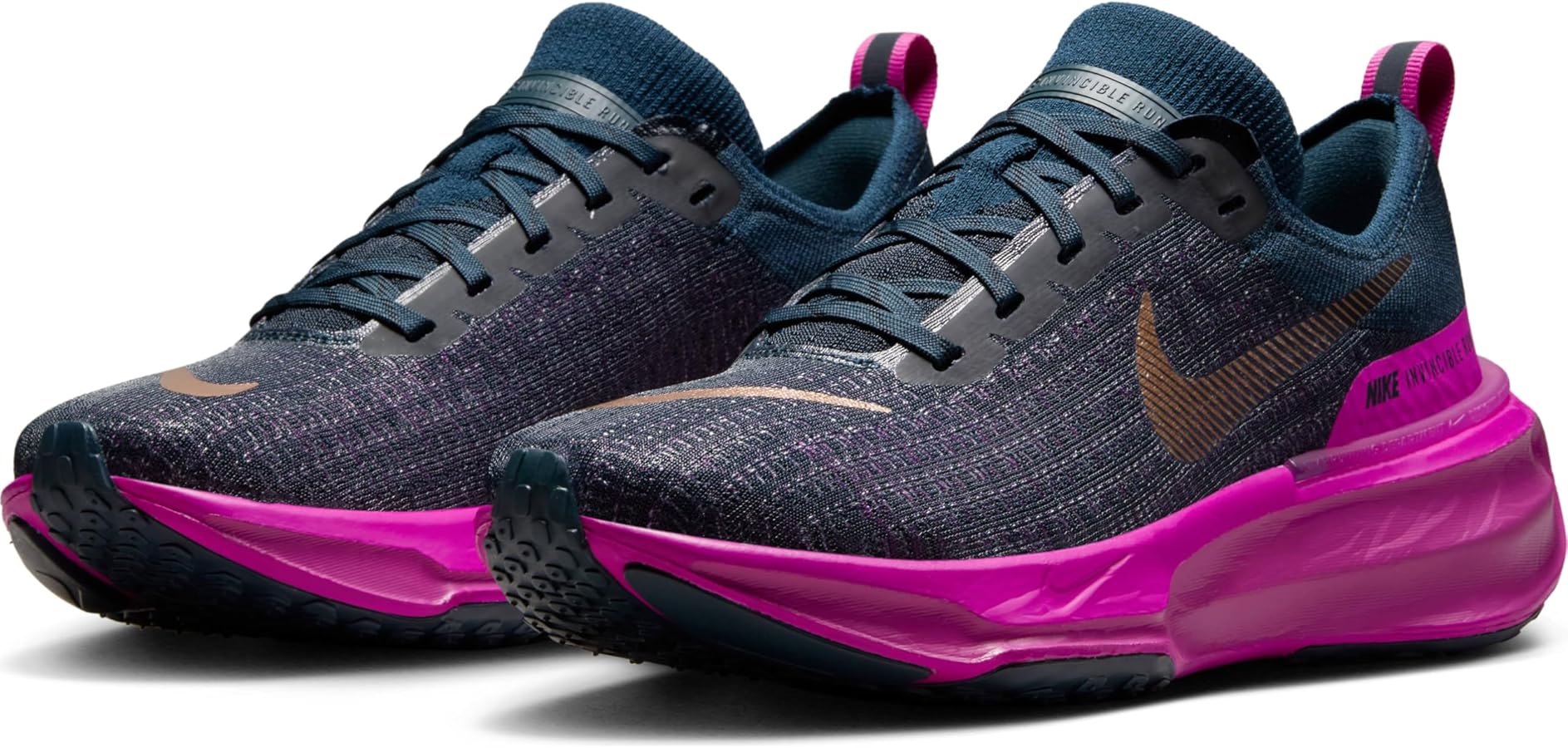 navy blue and pink nikes