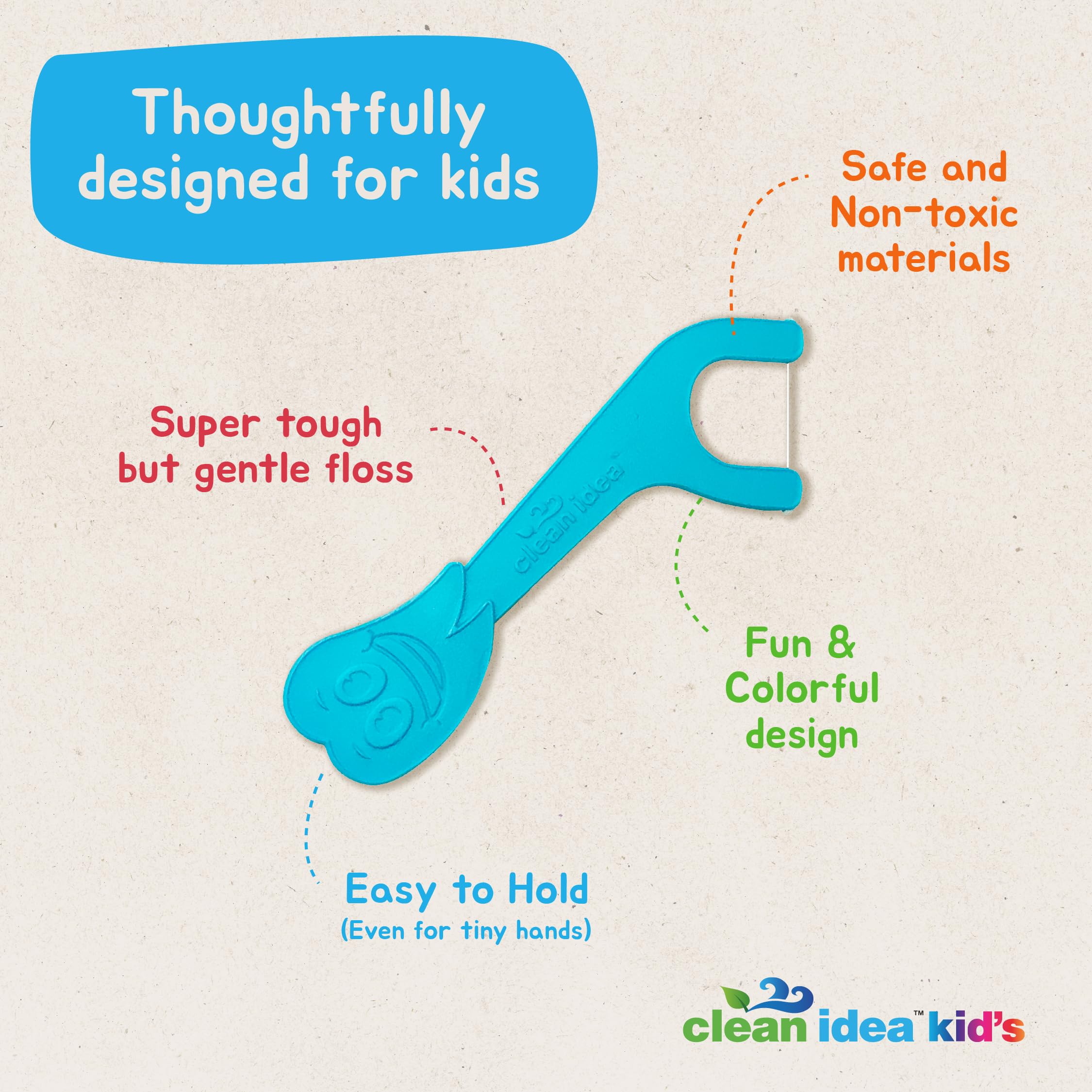 Ecoflosser para niños, 200 unidades