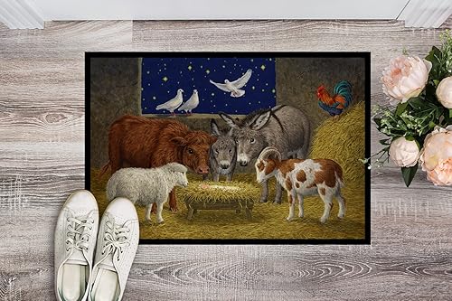 Miniatura 2 de Caroline's Treasures ASA2205JMAT - Felpudo de 24 x 36 pulgadas, tapete para puerta delantera, interior y exterior, antideslizante, lavable, pelo