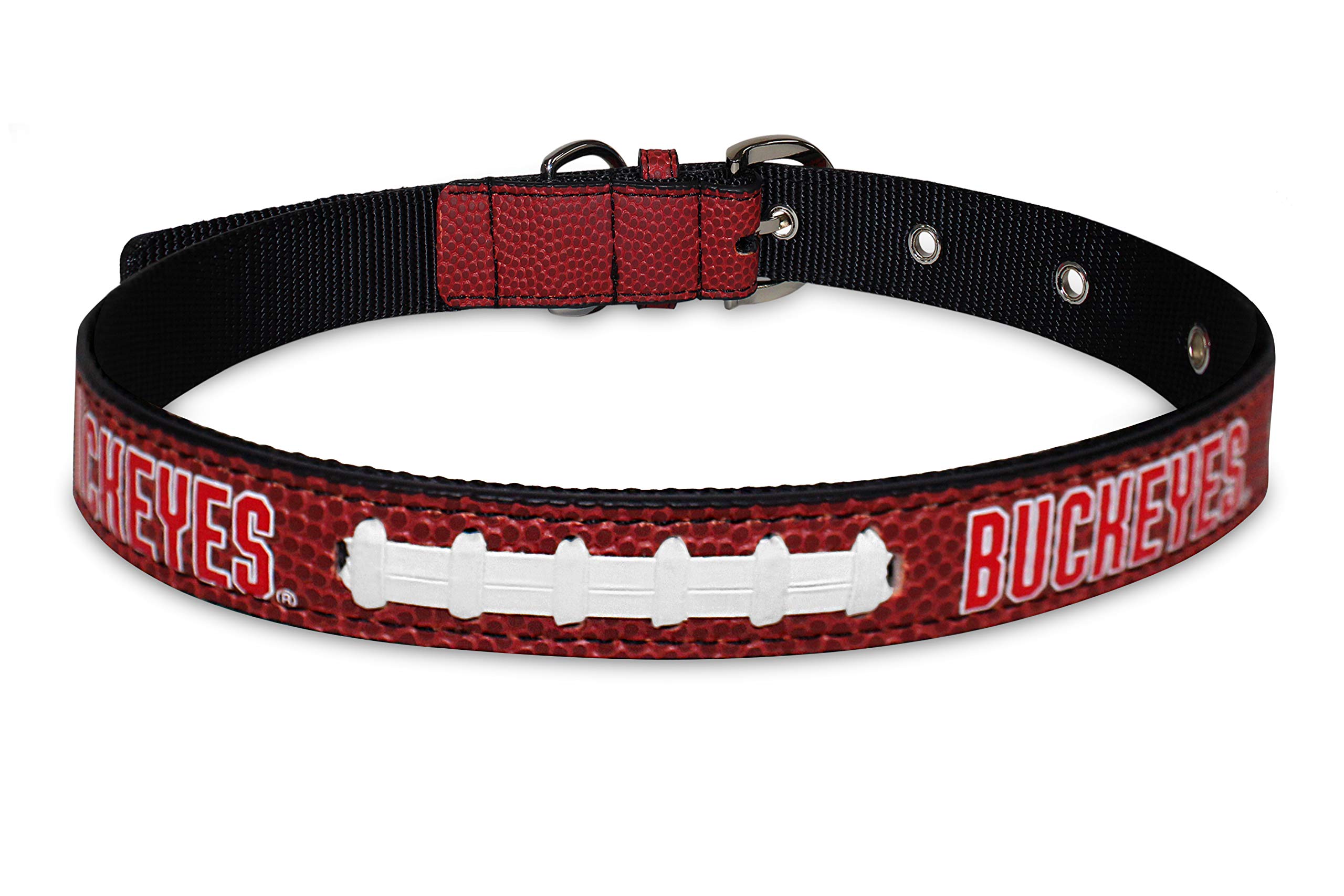 Pets First COLLEGIATE OHIO STATE BUCKEYES PREMIUM PET COLLAR, LIMITED EDITION, Size Small. Best & Toughest Heavy-Duty Pet Collar!