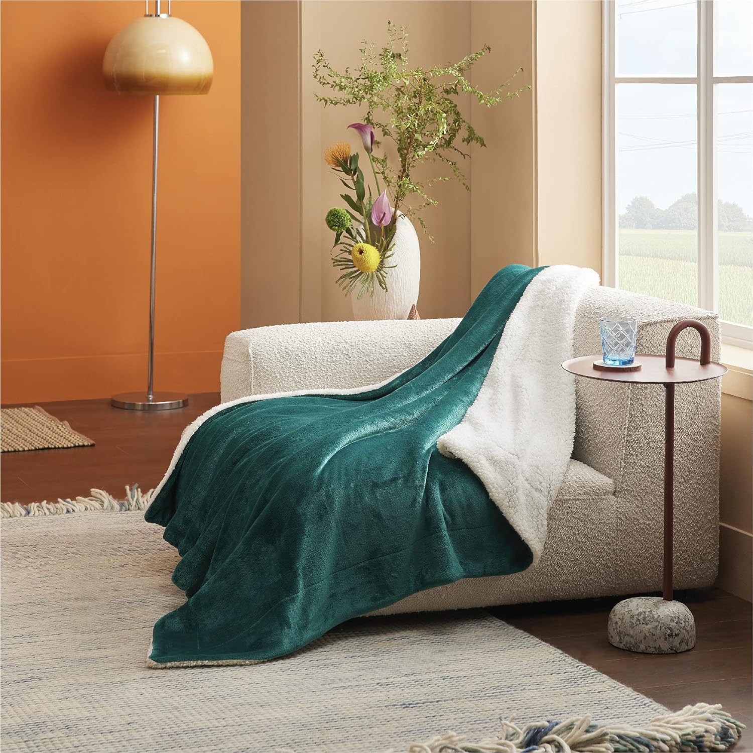 Bedsure Sherpa Fleece Blankets Twin Size - Grey Thick Fuzzy Warm Soft Twin Blanket for Bed, 60x80 Inches : Home & Kitchen