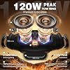 Portable Loud Bluetooth Speaker with W-KING Subwoofer, 70W Portable Outdoor Speakers Bluetooth Wireless Waterproof, Triple Passive Radiators-Deep Bass/Hi-fi Audio/DSP/42H/Power