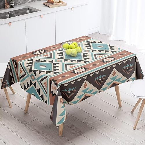 Miniatura 59 de Mantel floral retro de los años 70, decoración de fiesta de cumpleaños, mantel de plástico lavable para comedor, cocina, decoración de fiesta de
