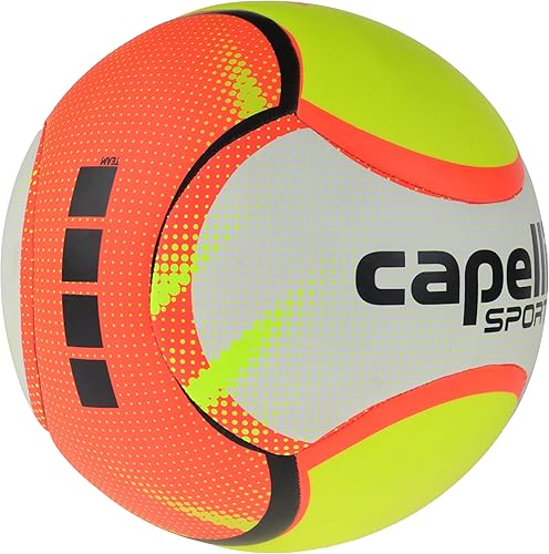 Miniatura 3 de Capelli Sport Balón de fútbol tamaño 5, pelota de fútbol Rio Beach, entrenamiento al aire libre e interior, amarillo neón