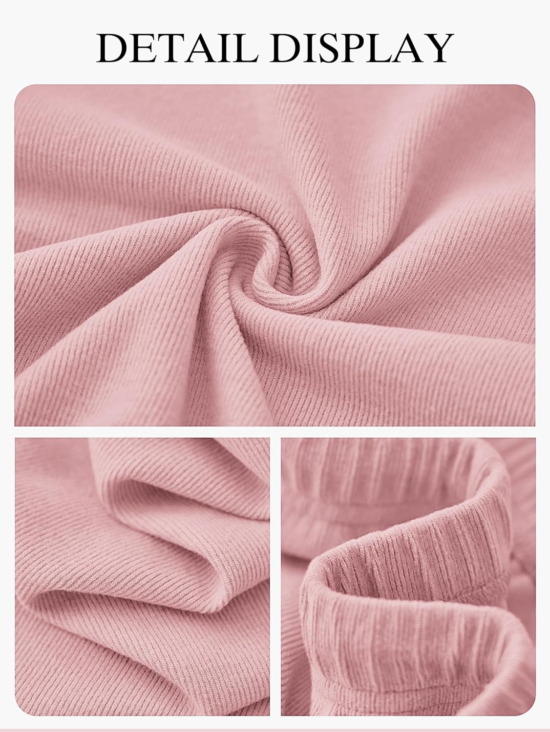 PRETTYGARDEN Women Spring Sweatsuits Two Piece Sets Mock Neck Long Sleeve Knit Tops Wide Leg Pants Lounge Set Travel Outfits - Image 6