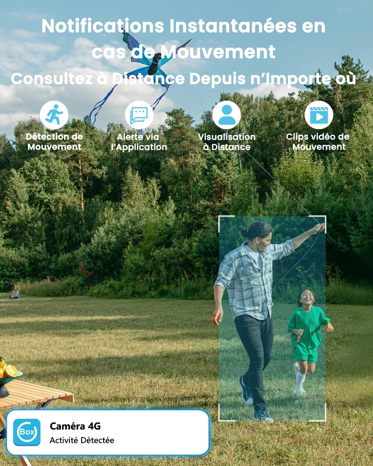 UCOCARE 4G LTE Camera de Surveillance sans Internet, Carte SIM, 2 Pieces