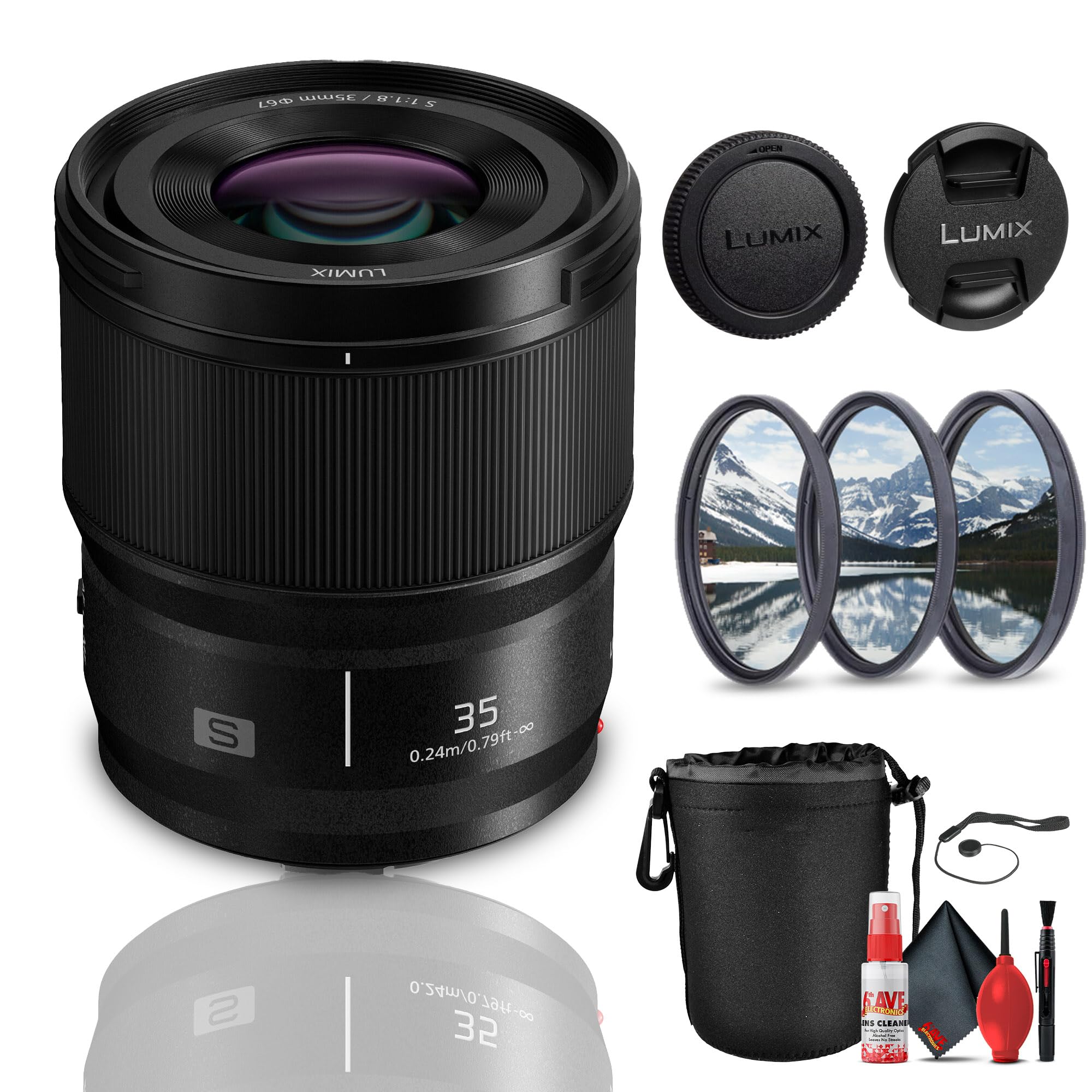 Amazon.com : Panasonic Lumix S 35mm f/1.8 Lens (S-S35) Bundle