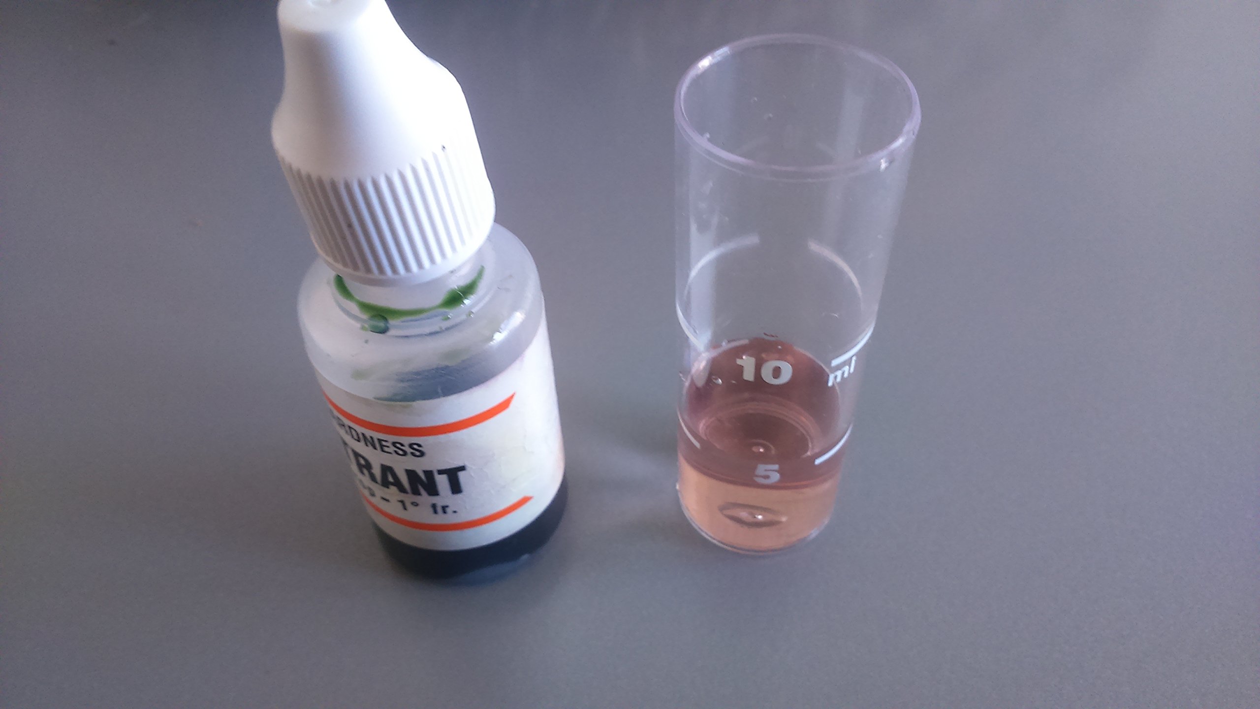 Générique Titrant Test analyse dureté totale eau, réactif unique (TH en dégré français)