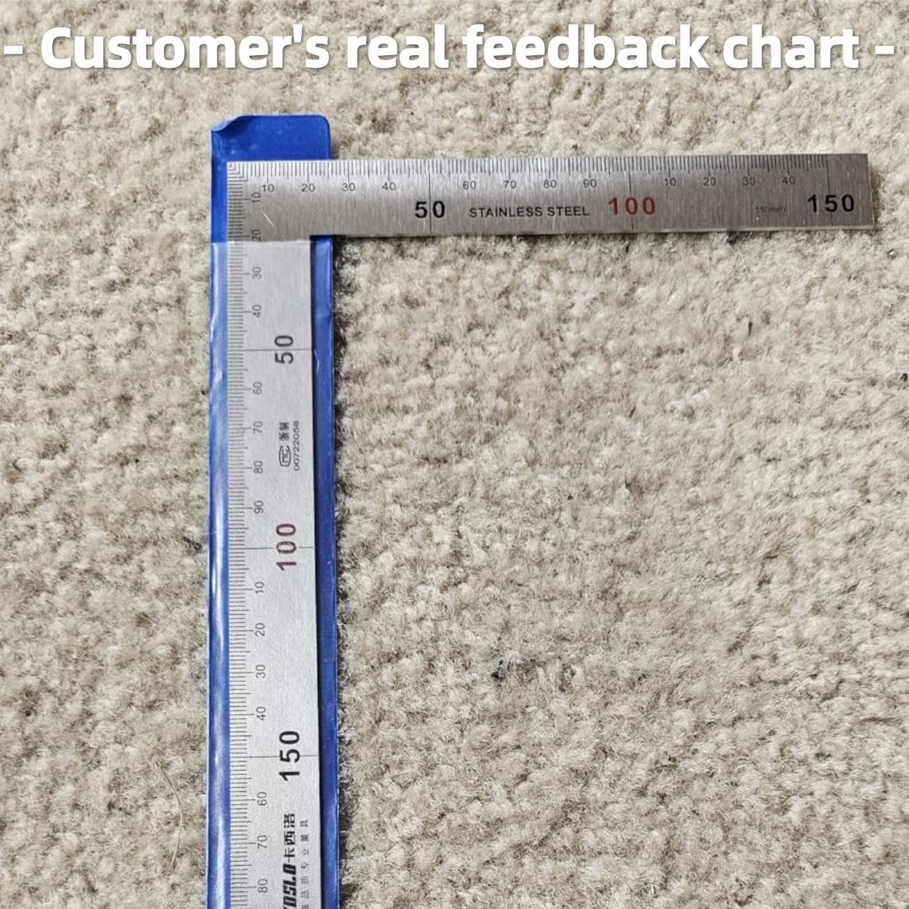 Hapivida Stainless Steel L Shaped Ruler, 90 Degree Right Angle ?rulers? Measurement Square Tool L Shape Ruler Framing Tools Angle rulers? for Carpenters (300mm*150mm)