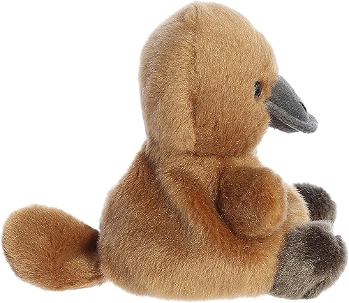 Miniatura 3 de Aurora® Adorable Palm Pals™ Patty Platypus™ Animal de peluche, diversión de bolsillo, juego sobre la marcha, marrón, 5 pulgadas