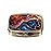 Dynippy Pill Case Pill Box with Mirror Retro Pocket 2 Compartment Medicine Case Vitamin Pill Organizer for Pocket Purse and Travel (A-Marble Ripple)