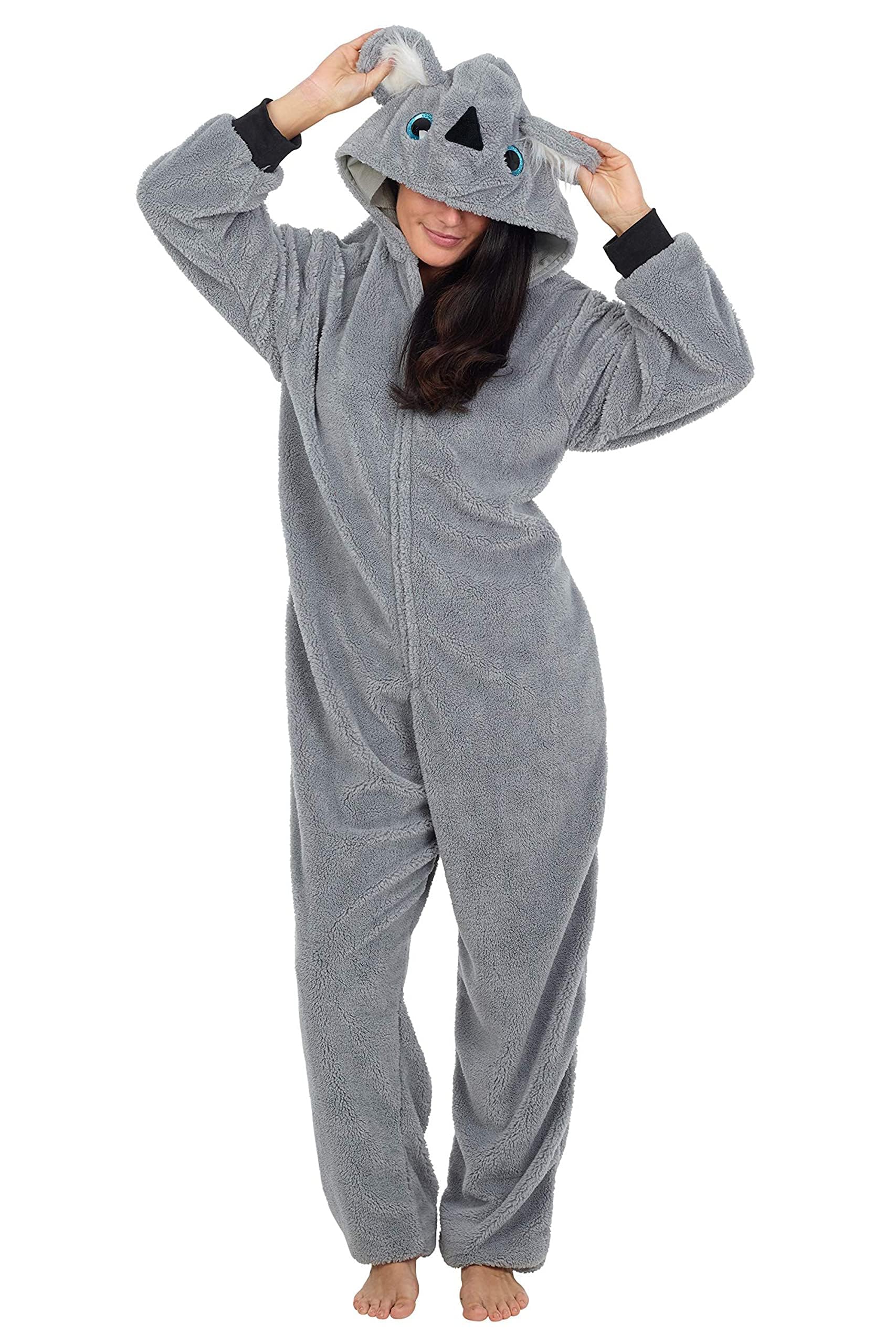 CityComfort Pigiama Intero Donna - Pigiamone Intero in Pile S-XL Caldo e Morbido