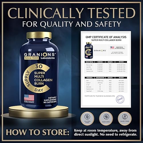 Miniatura 7 de Quemadura termogénica de colágeno hidrolizado, ácido hialurónico, vitamina C, defensa de la celulitis y reparación dérmica, cápsulas de péptidos de