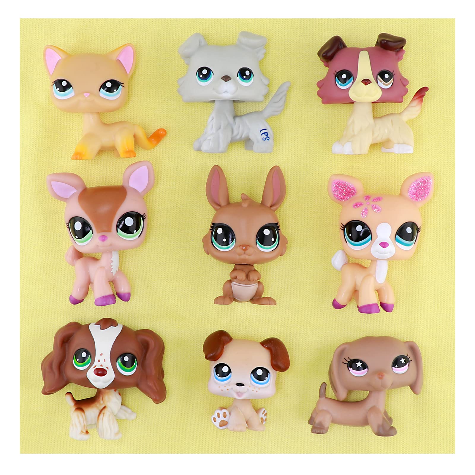 SunToy lps Shop Mystery Bag- 1pc Mystery lps Pets and 7pcs Accessories, Generation 2 Rare Old lps Figure Cat and Dogs Good Condiction (1pc Random lps Pets)