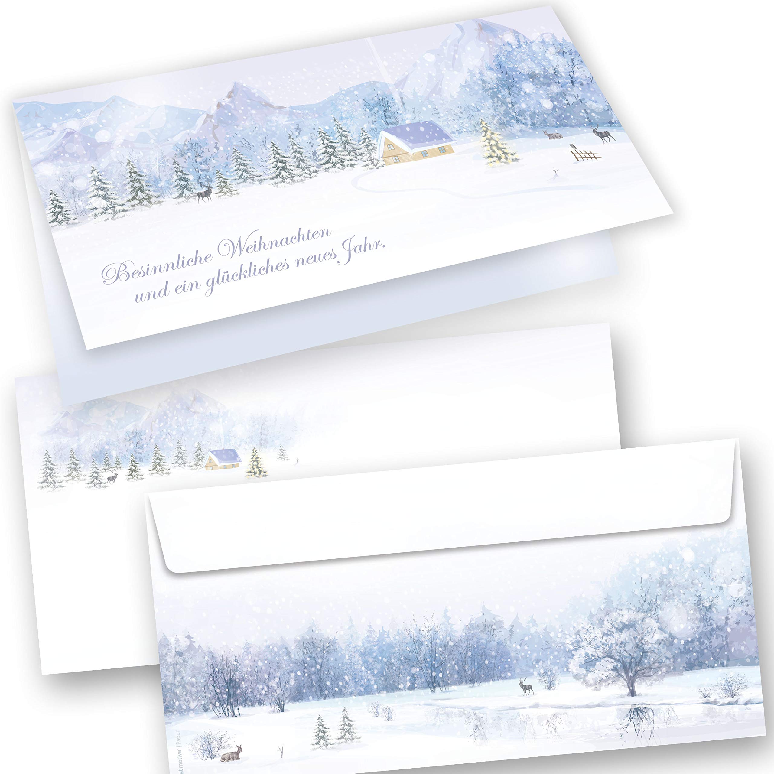 Dacitiery 6 Pcs Pop Up 3D Christmas Cards With Envelopes Merry - View #8