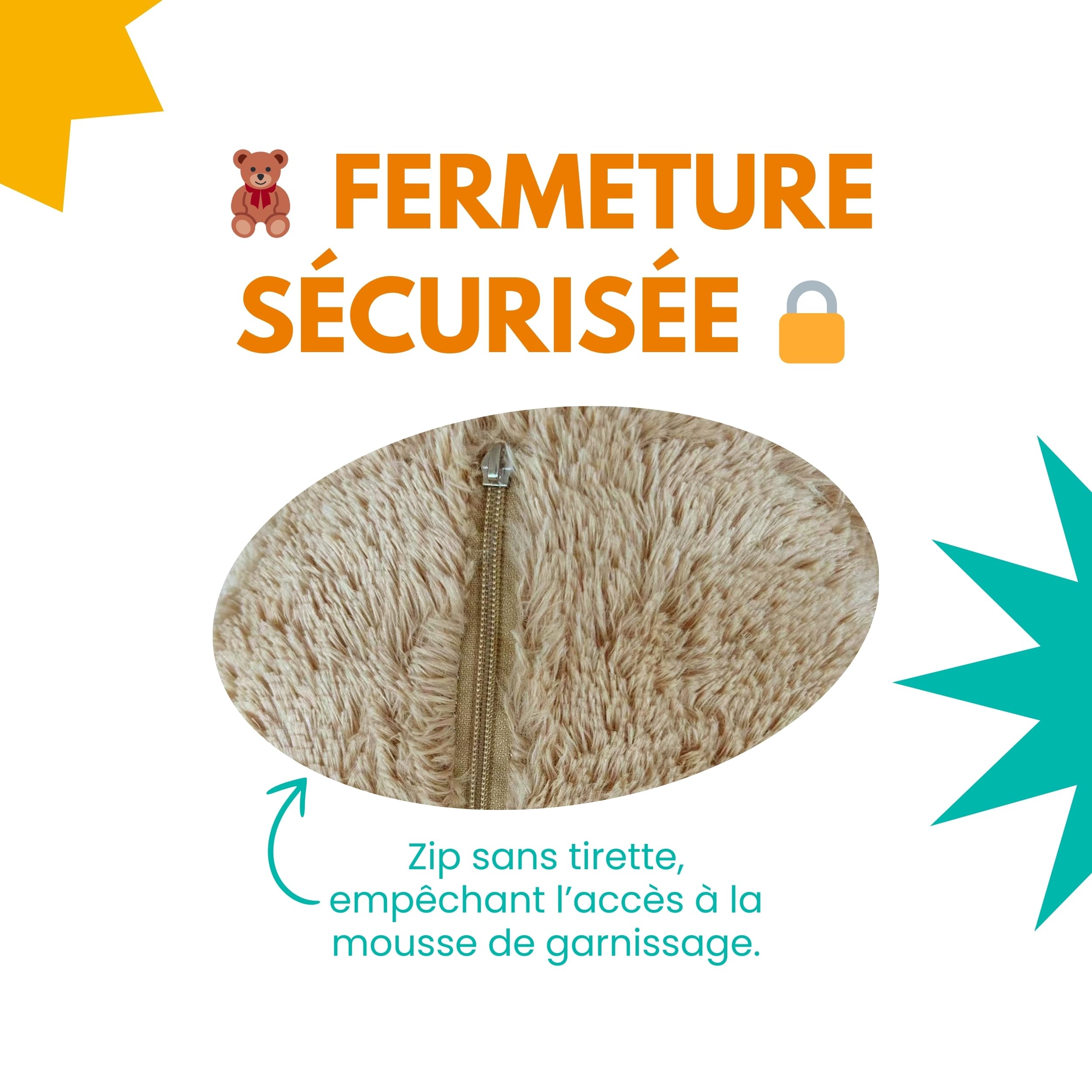 bananair - Peluche Géante 200 cm Fabriqué en France - Nounours Doux et Moelleux, Câlins Assurés - Peluche Ours XXL, Idéal Cadeau, Déco Chambre (Beige)