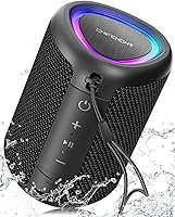 CHIFENCHY PulseSound Portable Bluetooth Speaker: 20W Peak Sound, Romantic Beat Lights, IPX5 Waterproof, 15H Playtime, BT 5.3 TWS - Valentine's Gift for Him