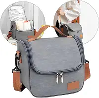 Bolsa Térmica Lancheira com Alça de Ombro para Marmita - Trabalho Academia Escola e Passeios Super Premium (CINZA)