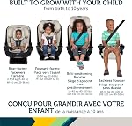 Safety 1st EverSlim 4-in-1 Siège auto tout-en-un convertible, enfant à tout-petit, face arrière et avant, mode amplificateur, booster sans dos, Ajustements 3 De l'autre côté, siège lavable, 10 années, Dunes Edge