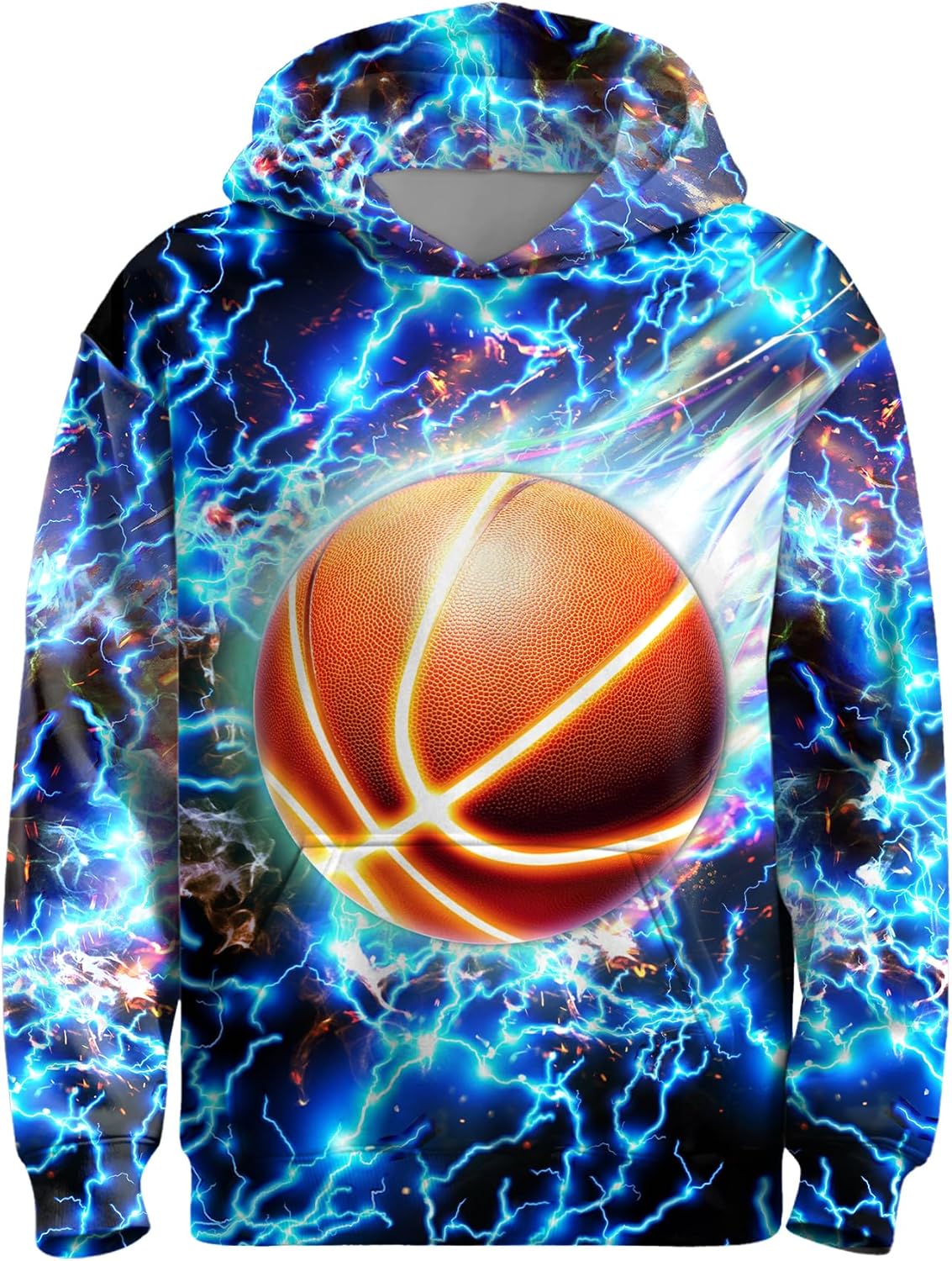 Boys Girls 3D Graphic Hoodies Cool Casual Pullover Hooded Sweatshirts With Big Pocket for Kids