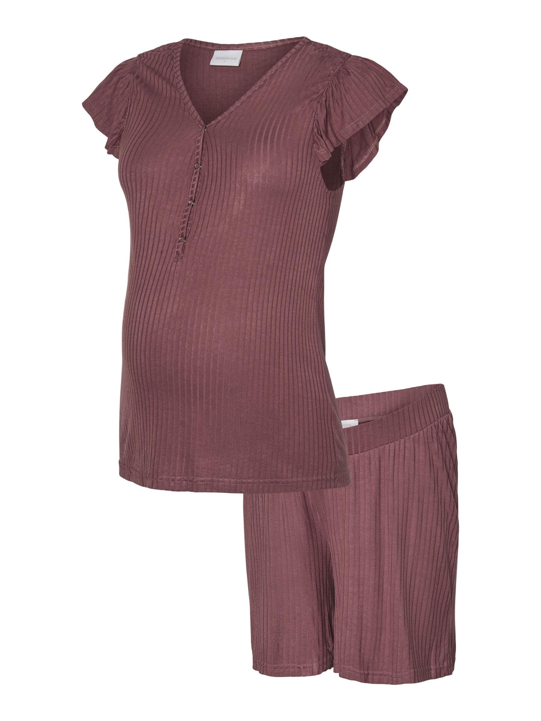 MAMALICIOUS Female Schlafanzug Set Nachtwäsche Set | Pyjama set