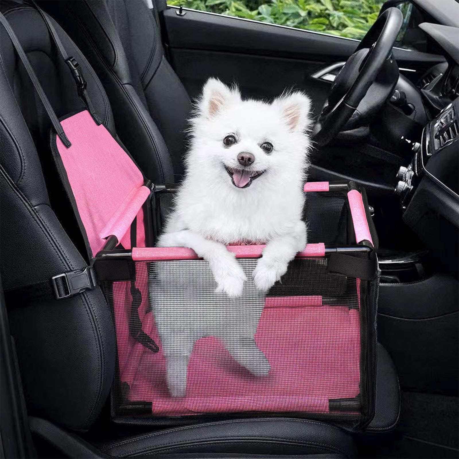 Myuilor Pet Dog Car Booster Seat Carrier,Portable Foldable