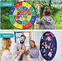 Vista 3 de BooTaa Tablero de dardos grande de 29 pulgadas para niños, tablero de dardos para niños con bolas adhesivas, juguetes para niños y niñas