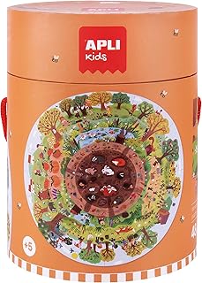 Comprar APLI Kids - Puzle Circular BIOSFERA Educativo - 48 Piezas - Descubre la Naturaleza y la Biosfera - Incluye Póster - Ø50 cm - para Niños +5 Años - Cartón Resistente, Color Biosfera